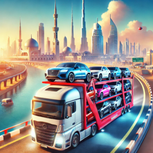 Car cargo services from Al Safa, Dubai to Russia, providing secure transportation for your vehicle.