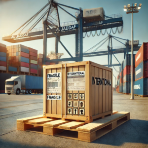  International shipping from Al Jaddaf to Russia with cargo containers