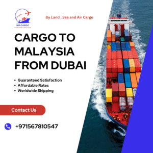Personal items cargo Dubai to Malaysia
