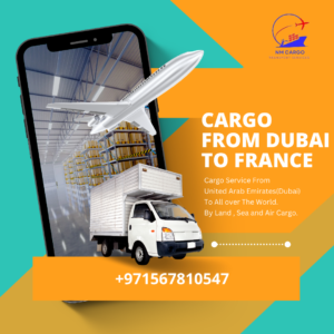 Cargo services from Dubai to France with fast and secure delivery.