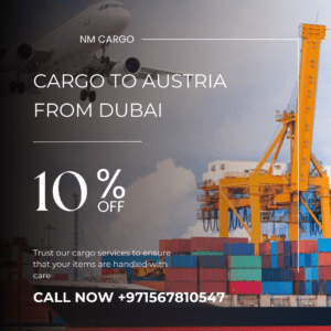 Cargo shipment from Dubai to Austria for personal and business deliveries.