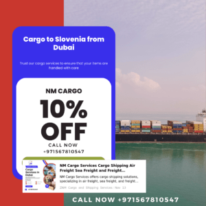 Cargo shipment from Dubai to Slovenia with expert logistics support.