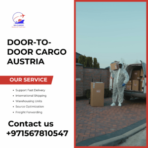 Door-to-door cargo services from Dubai to Austria.