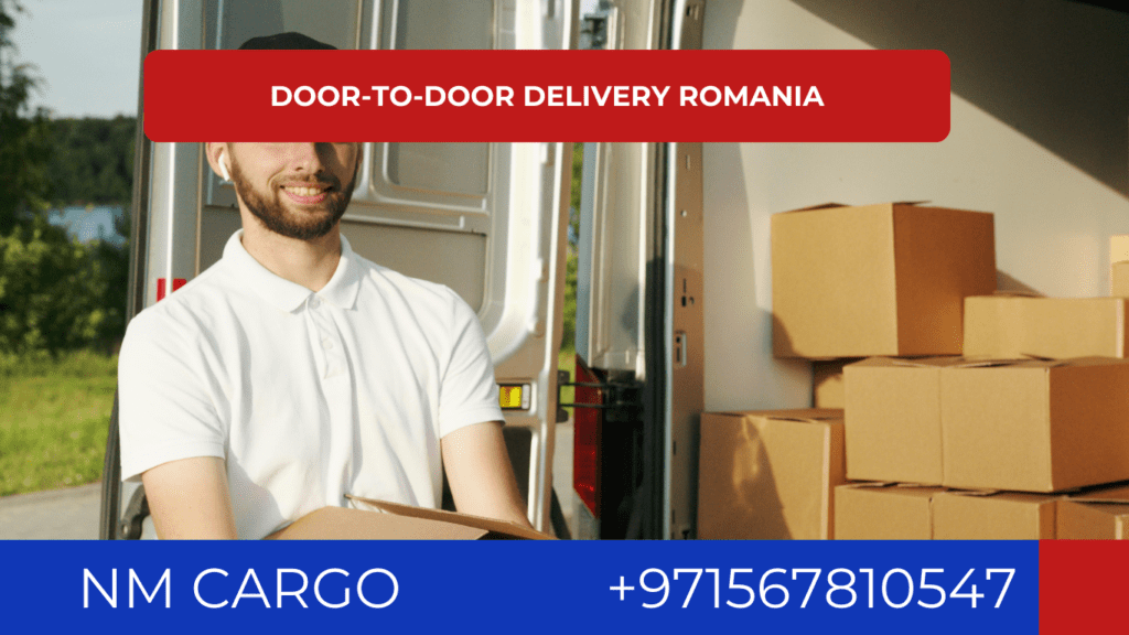 Door-to-door shipping services to Romania from Dubai for personal and commercial goods.