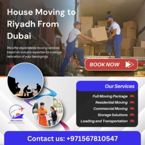 Delivery person unloading packages at a residential address in Saudi Arabia.