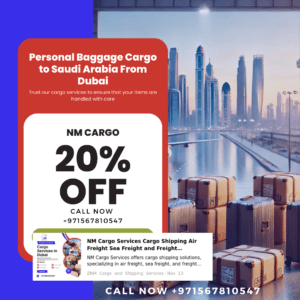Personal baggage cargo service to Saudi Arabia from Dubai