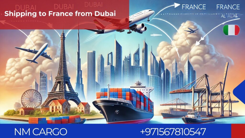 Reliable shipping services from Dubai to France for all types of cargo
