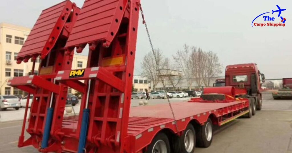 Hydraulic Lowbed Trailer Available to Bahrain from Dubai